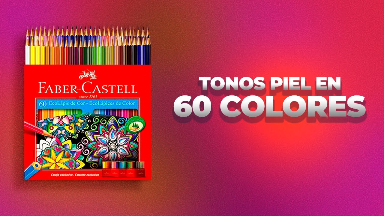 Cuantos TONOS PIEL hay en un set de 60 Colores