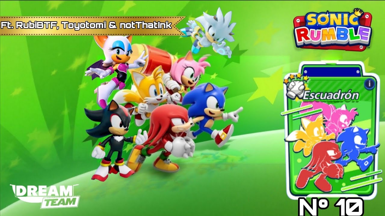 Sonic Rumble | Escuadrónes N°10 👥 Ft. RubiBTF, Toyotomi & NotThatInk 