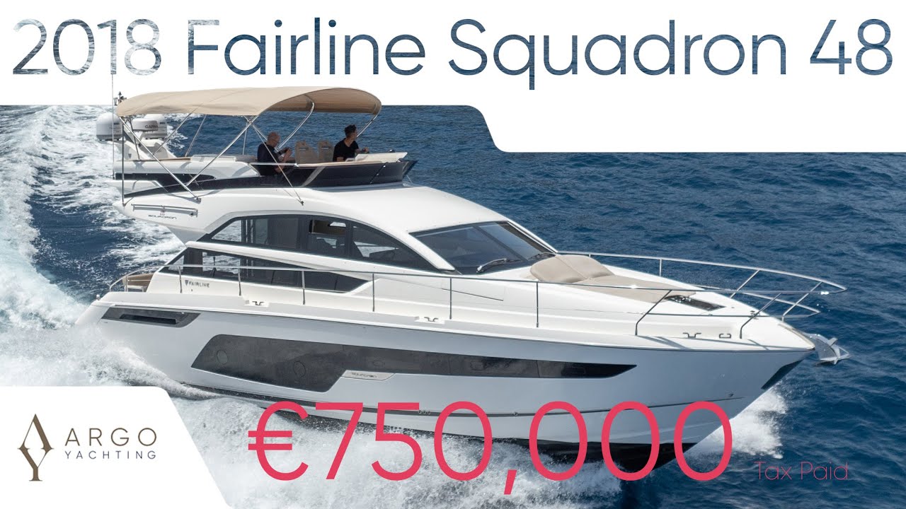 2018 Fairline Squadron 48 'Julia M' FOR SALE NOW in Ibiza, Spain (**RECENT PRICE REDUCTION**)