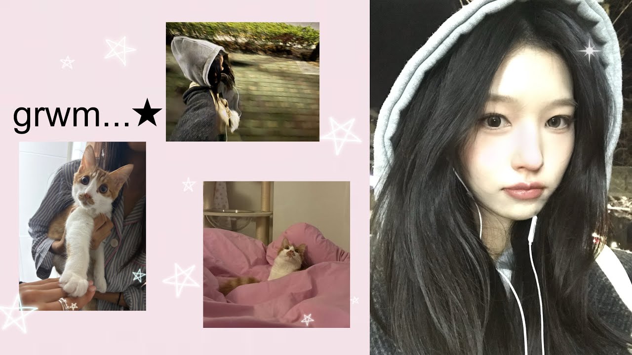 고양이 많이 된다. 자기전에 생각날거야[grwm+vlog]