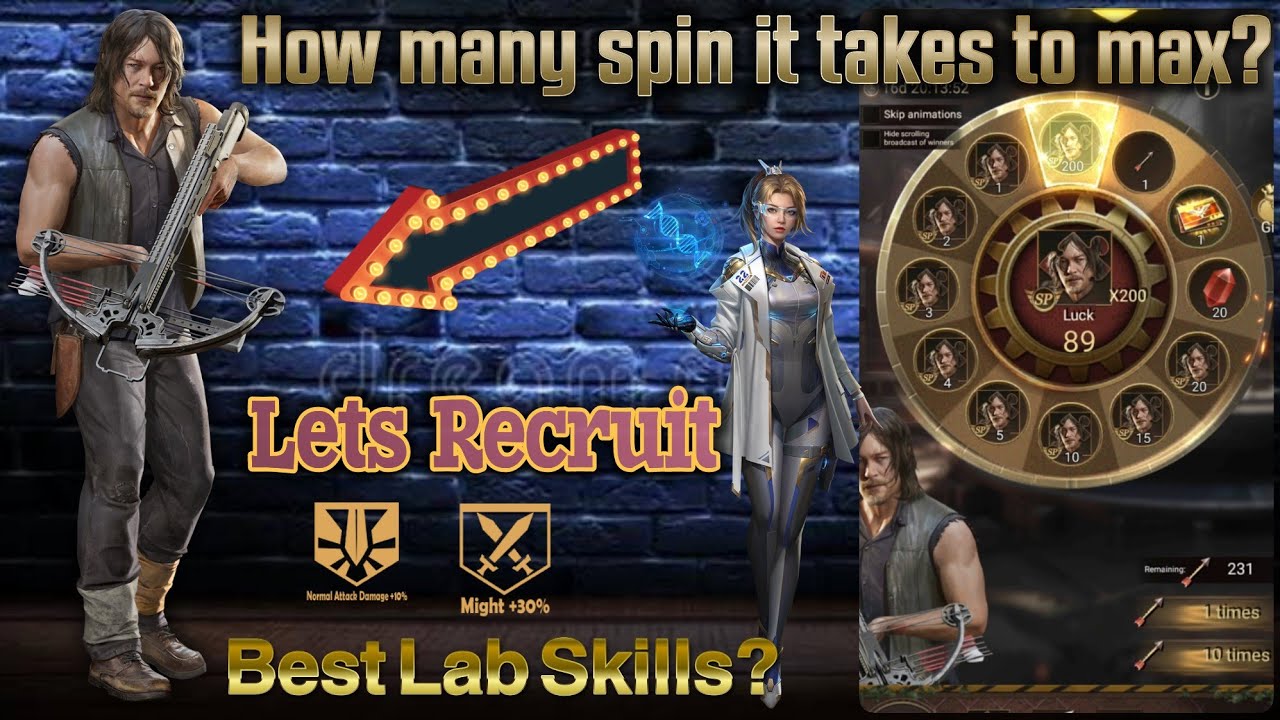 🔥How Many Spin Daryl Takes ? Best Lab Reconstruction? New SP Hero : Last Shelter Survival #24EGaming