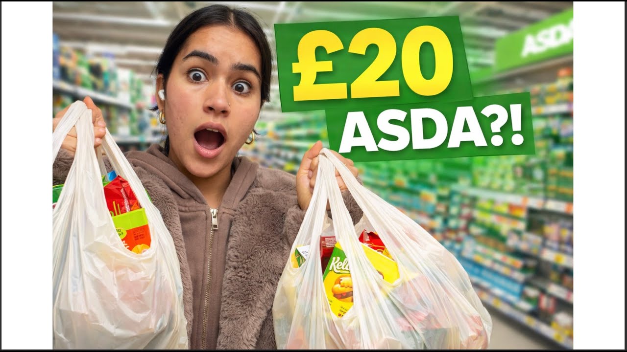 What I Bought for £15 at ASDA 🛒 | Student Grocery Shopping