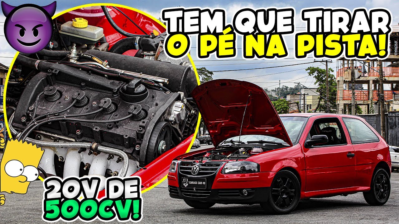 ROLE INSANO DE GOL 20V TURBO DE 496CV