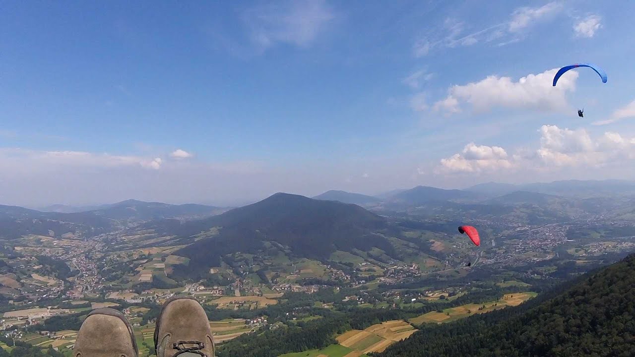 SZCZEBEL - SPYTKOWICE  małe xc na 2 kamery 15.08.20 ( Beskid Wyspowy)