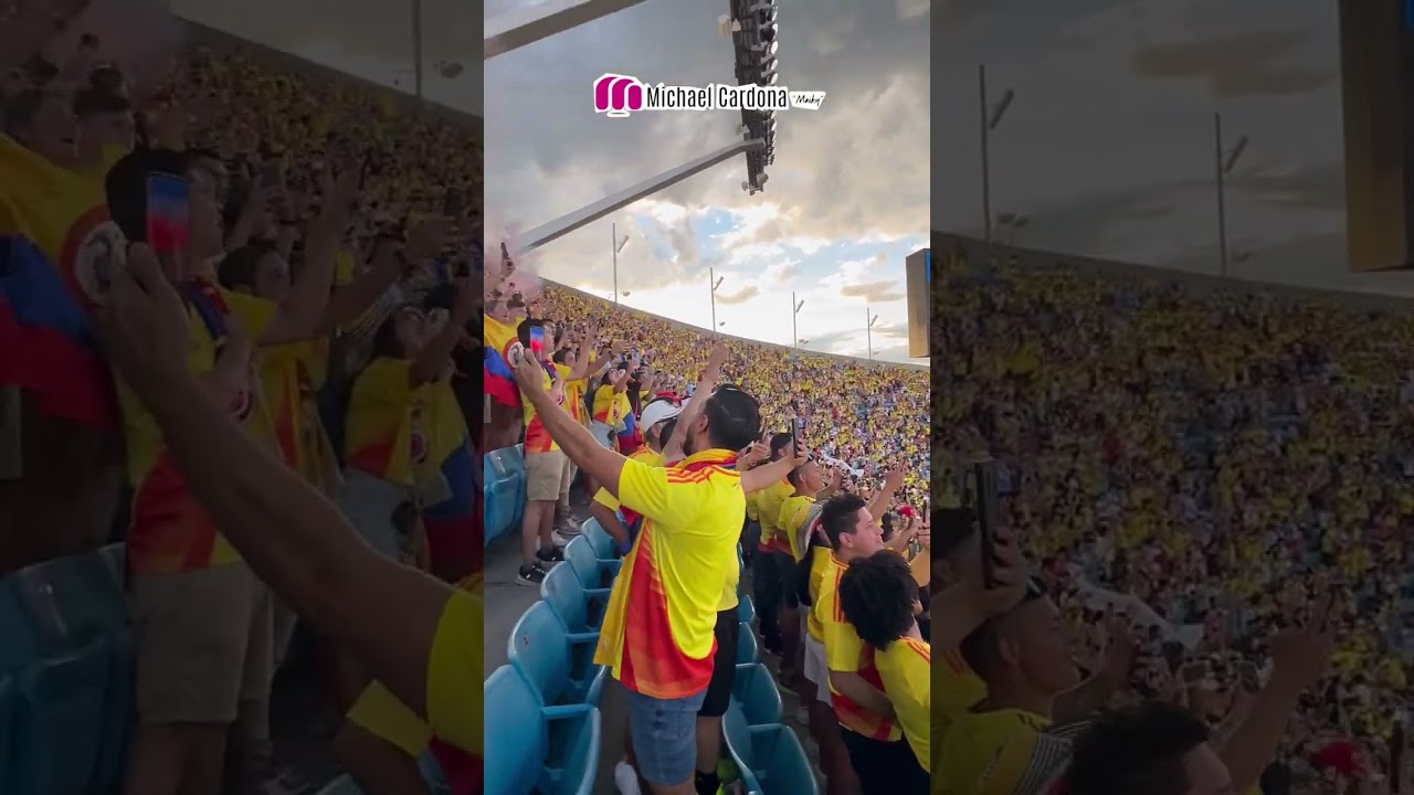 Colombia vs Uruguay copa América usa 2024 Así se escuchó el himno colombiano en las tribunas