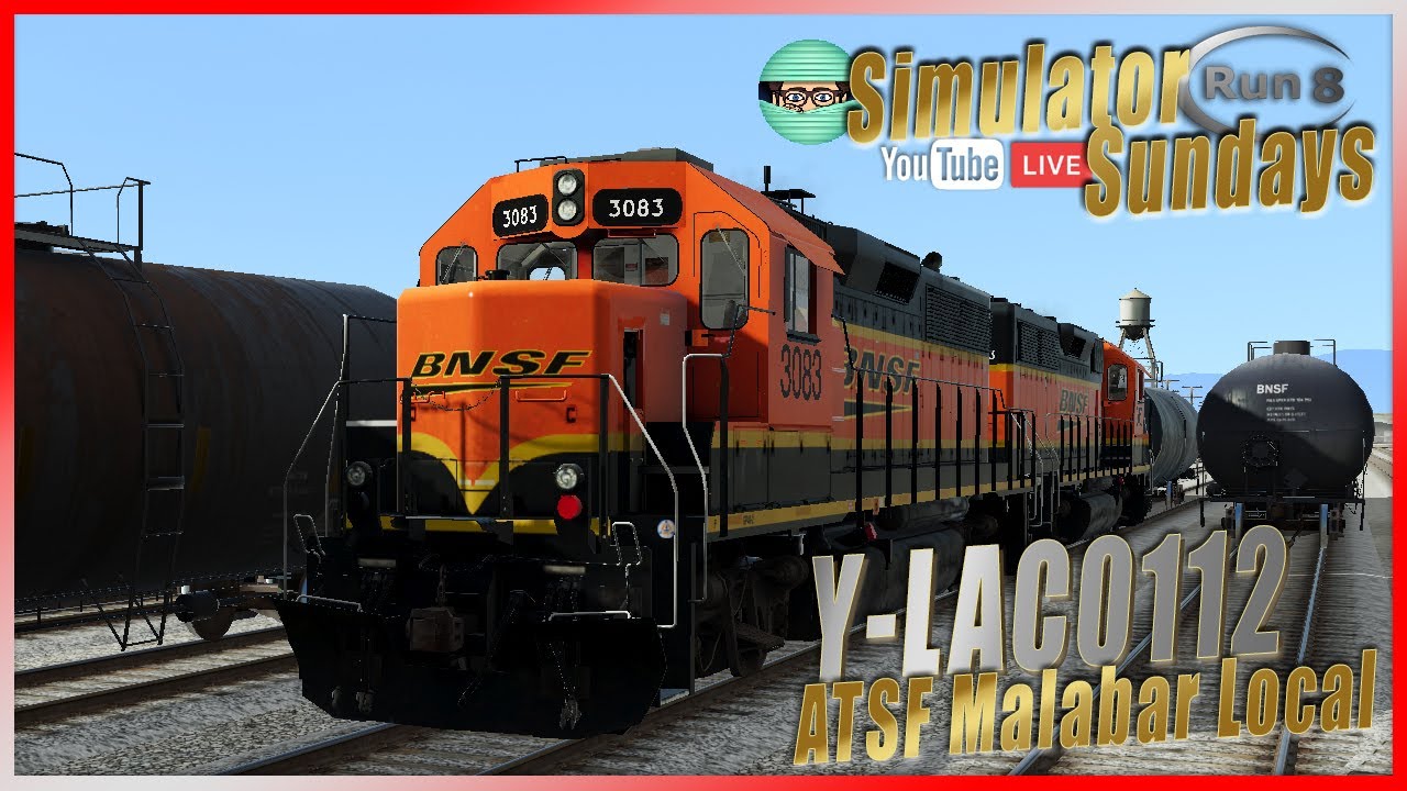 Run 8 Live | Y-LAC0112 | ATSF Malabar Local Service