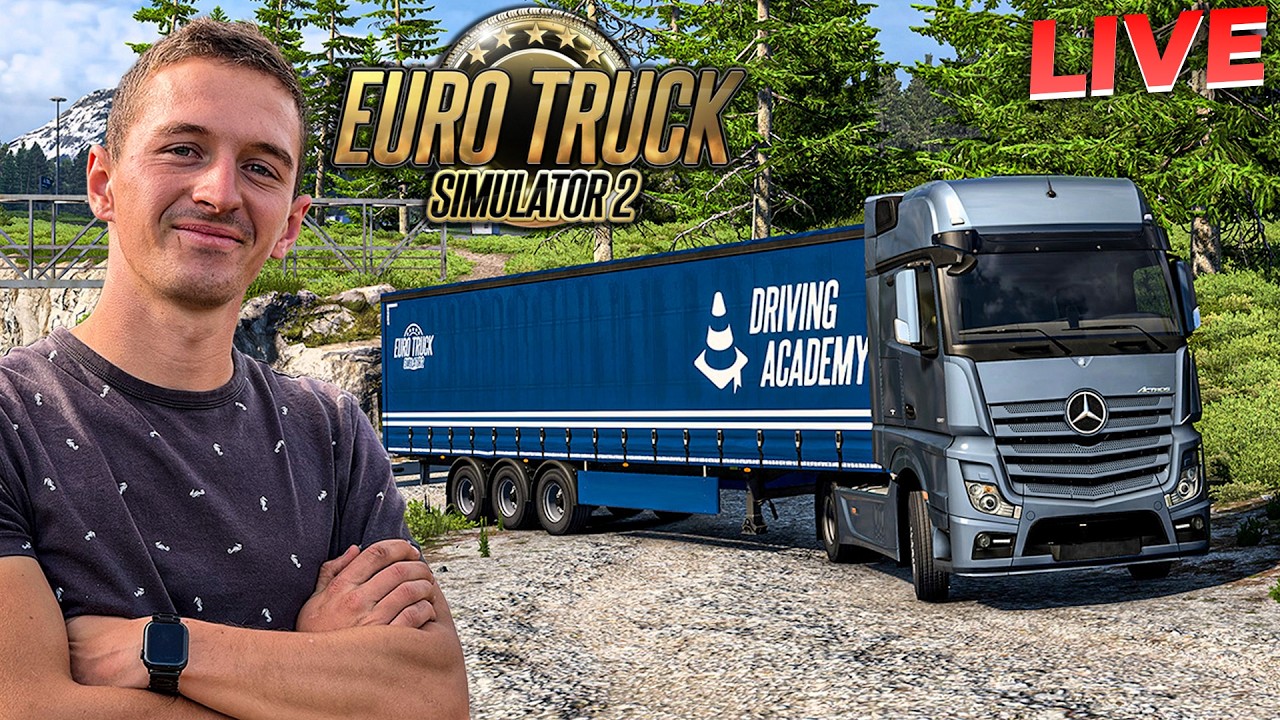 JE PASSE LE PERMIS POID LOURD SUR ETS 2 !