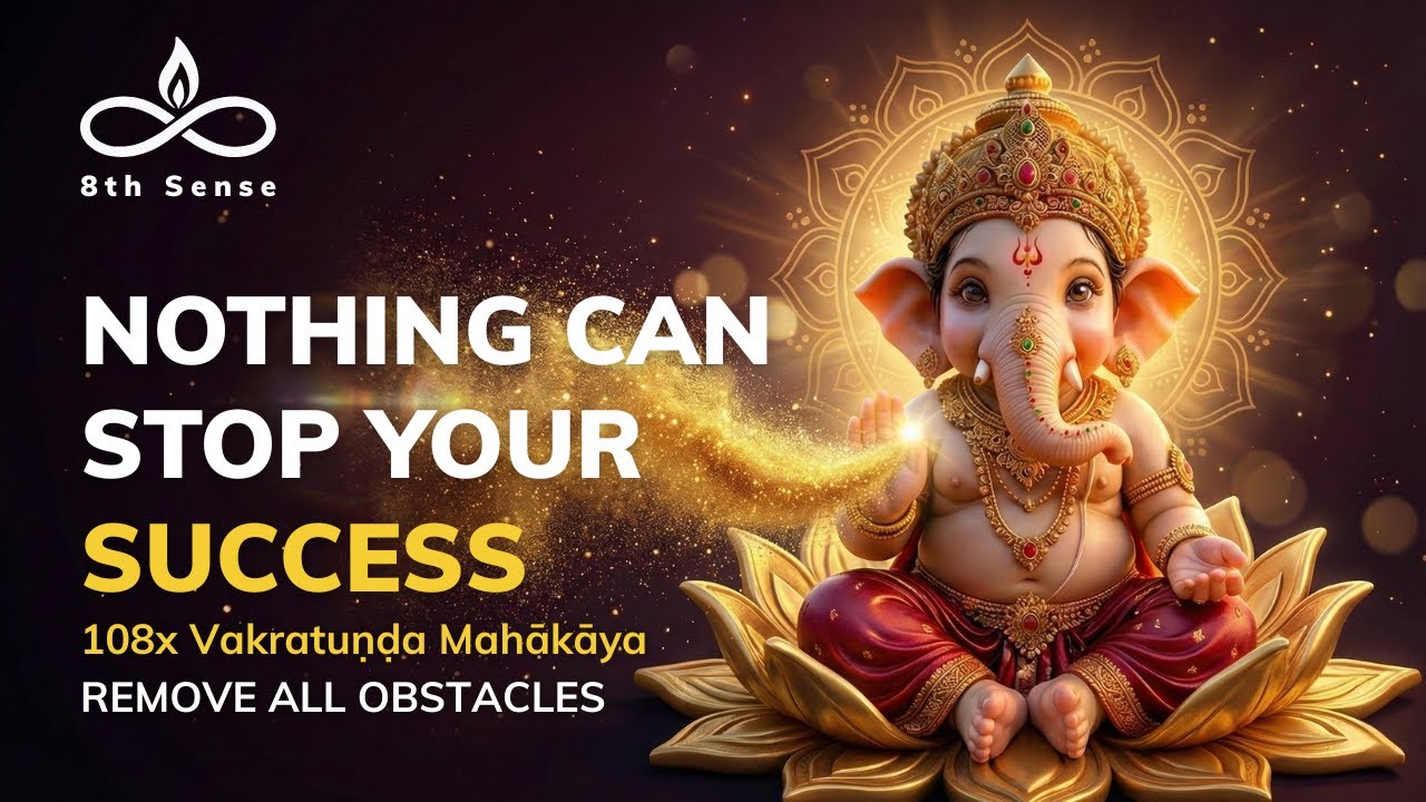 Remove ALL Obstacles | Powerful Ganesha Mantra For Success (108 Times) | Vakratunda Mahakaya