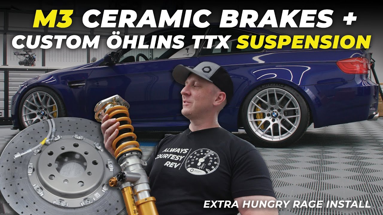 E92 M3 Custom Valved Öhlins TTX and Carbon Ceramics Install: Extra Hungry Edition