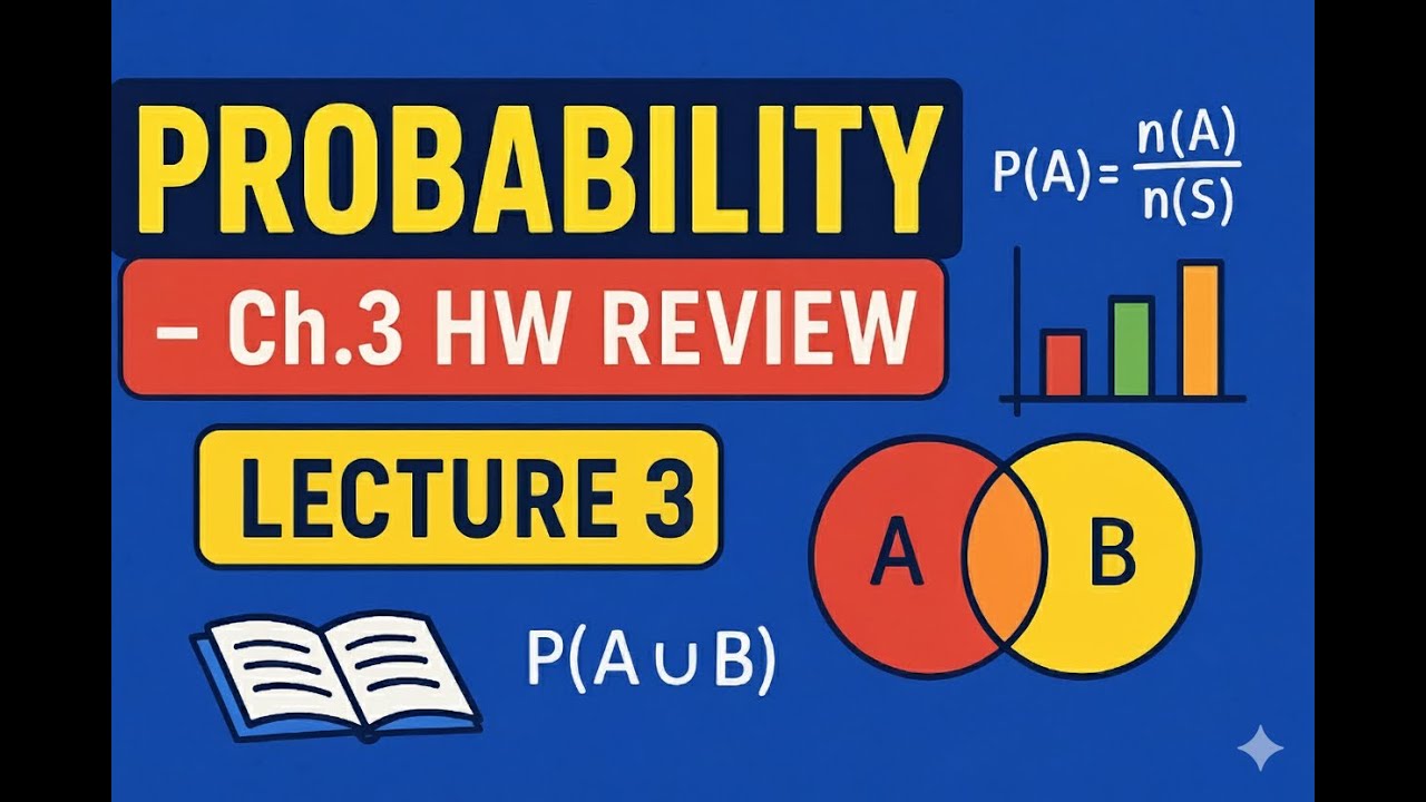 Statistics Lecture 3 Ch.3 HW illustration video