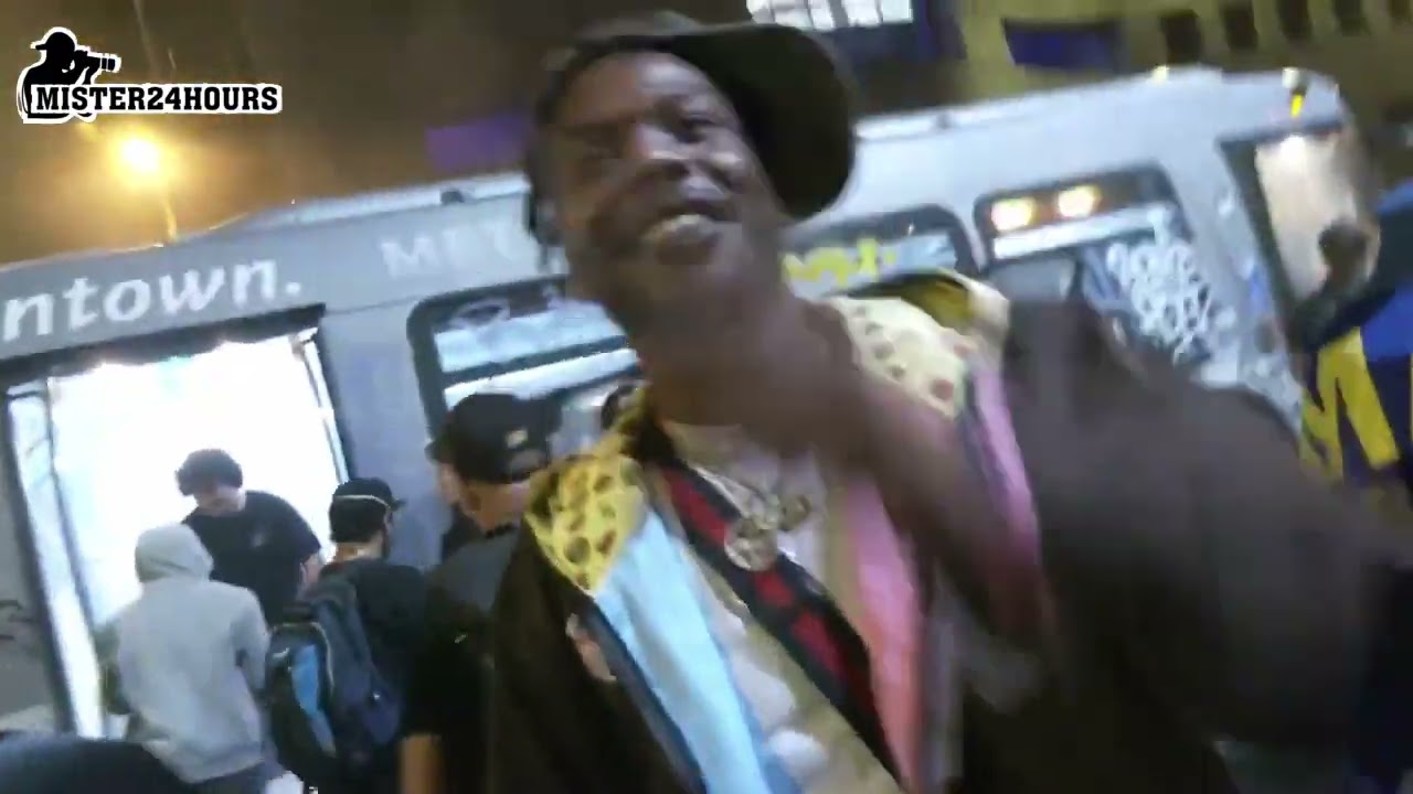 MTA Metro bus destroyed Vandals Taggers Tagged City transit coach graffiti LA RAMS SuperBowl Win TAG