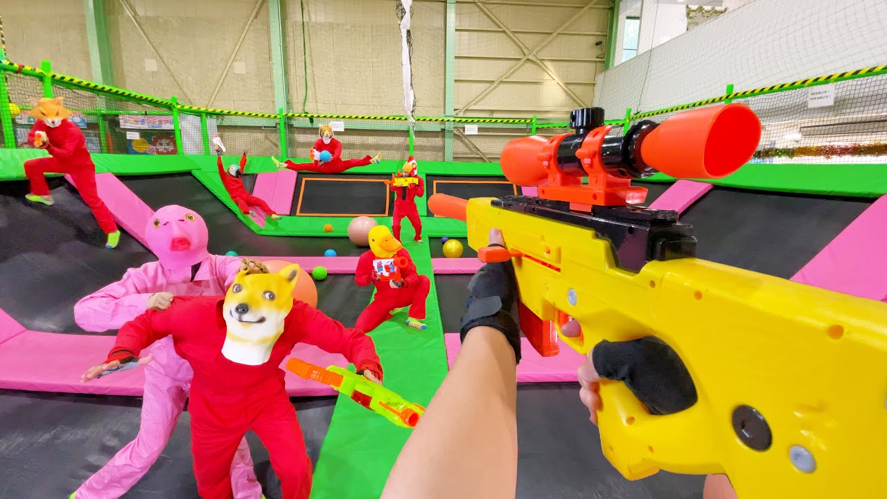Nerf War | Amusement Park Battle 23 (Nerf First Person Shooter)