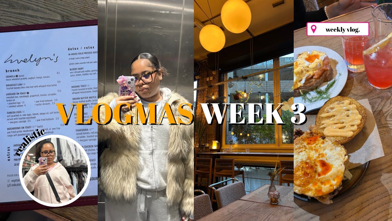 VLOGMAS WEEK THREE!! SOLO DATE, BRUNCH DATE, SHOPPING!!
