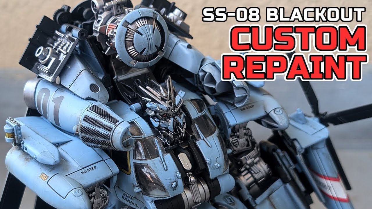 【SS-08】スタジオシリーズ版ブラックアウトをプレミアムフィニッシュ風にリペイントしてみた　【トランスフォーマー/transformers】