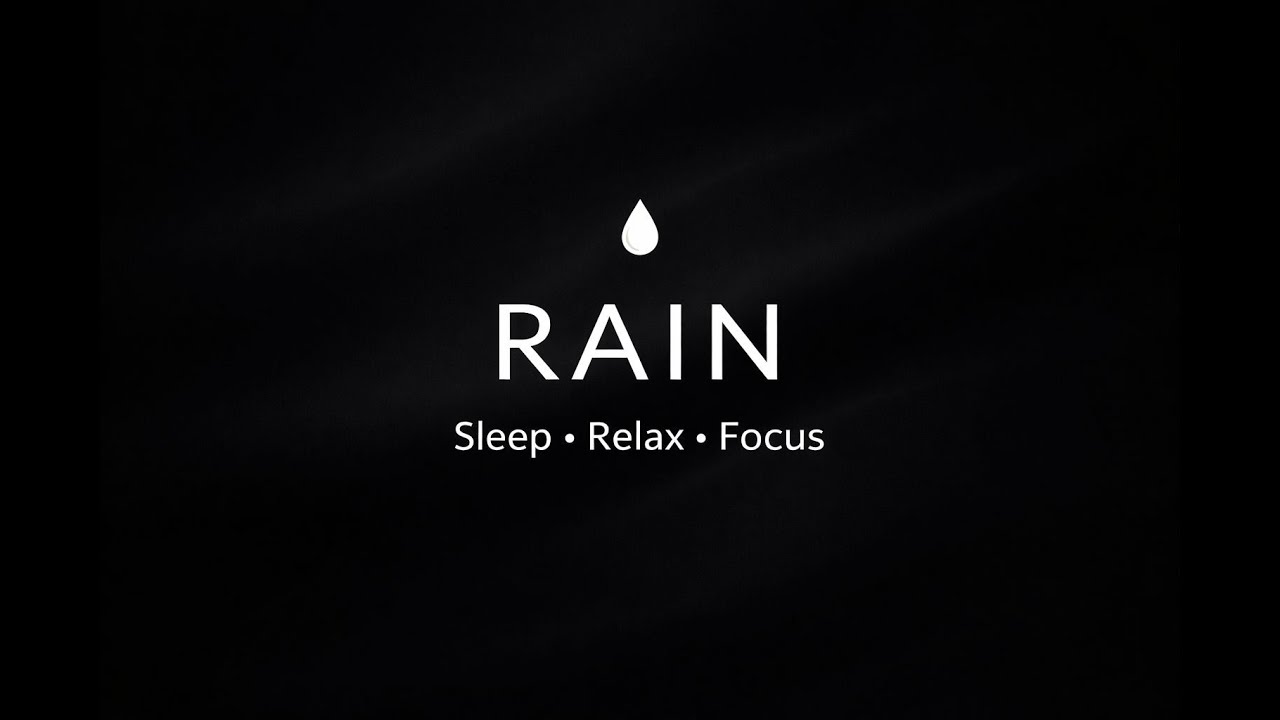 Black Screen Rain Sounds for Deep Sleep 🌧️ No Ads • No Distractions