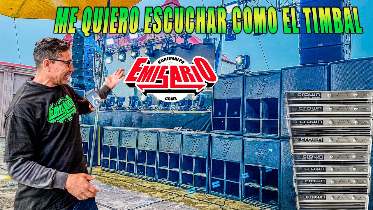 COMPRA TODO ESTE AUDIO PARA ESCUCHARSE COMO EL TIMBAL ASI PRESENTA SU AUDIO SONIDO EMISARIO CDMX 