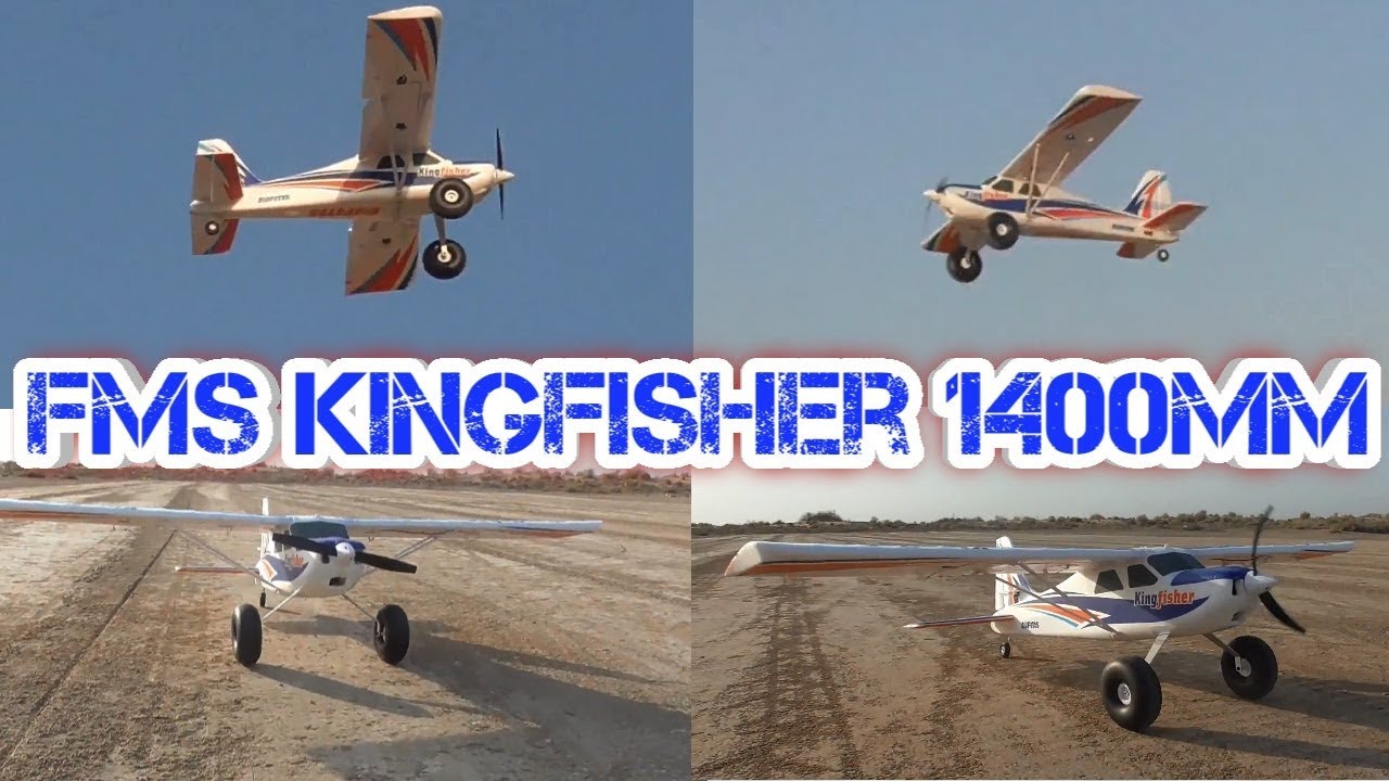 FMS Kingfisher 1400mm RC Plane Test Flight