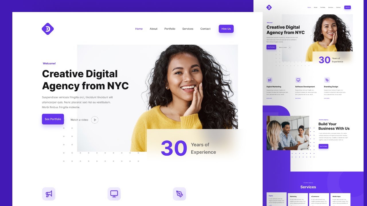 Creative Agency Website In Figma - Web Design Figma Tutorial