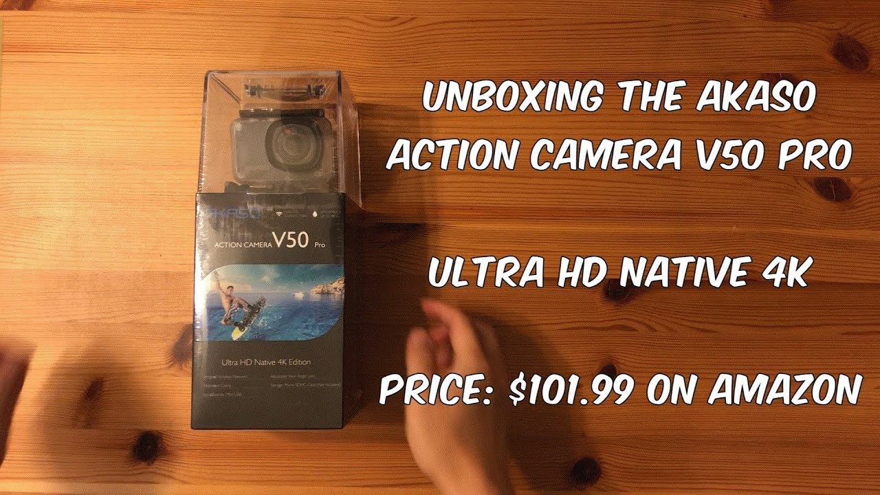 AKASO V50 Pro action camera UNBOXING