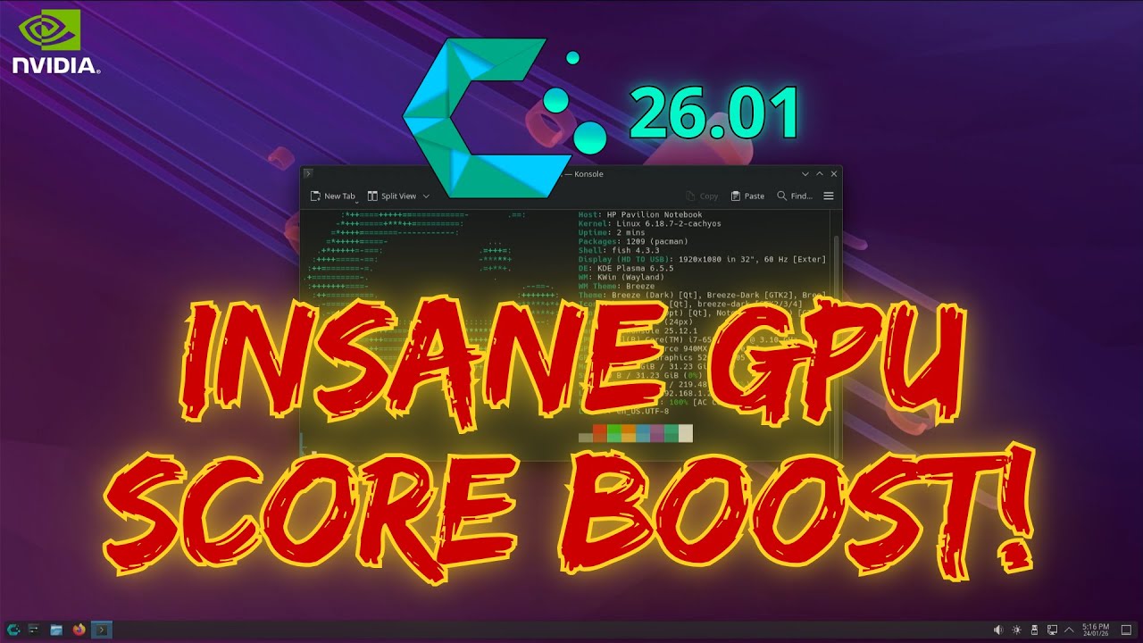 Is CachyOS Good for Gaming? Graphics Tested with Mesa and Vulkan Benchmarking 2026.01.24