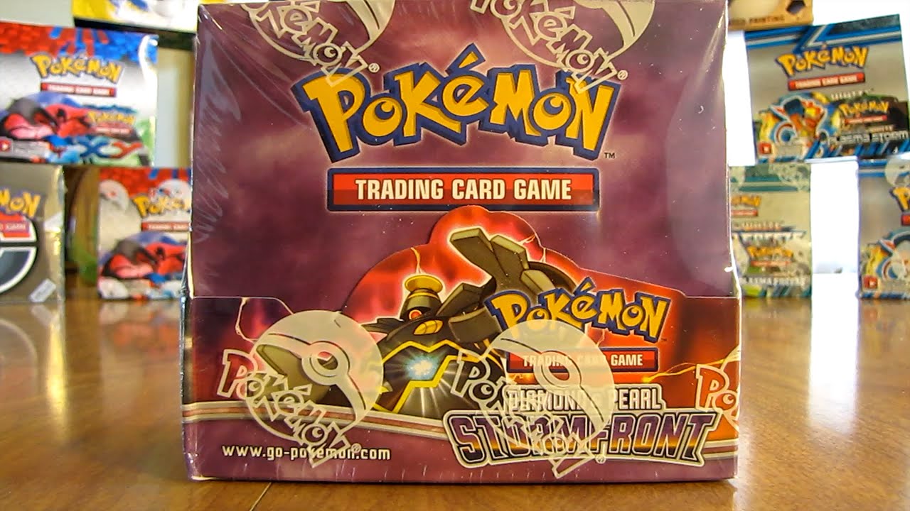 Открытие коробки с бустерами Pokemon Stormfront, часть 1