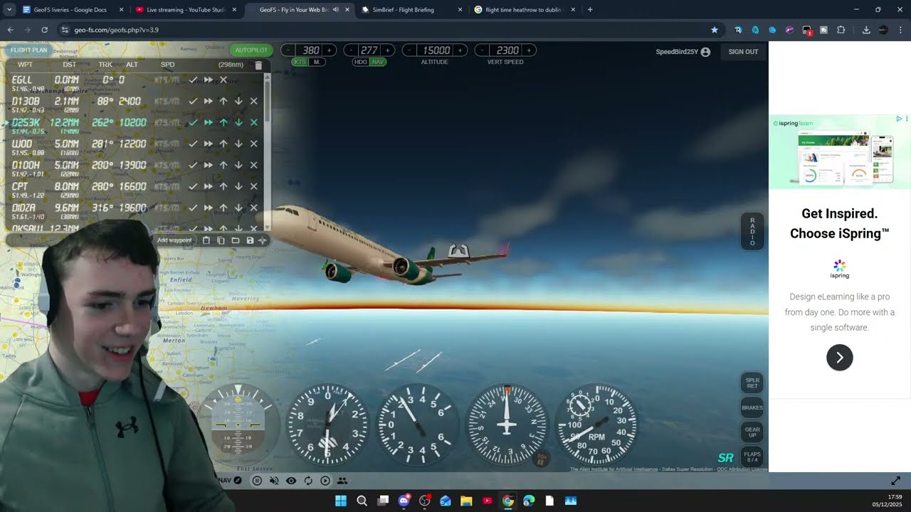 LIVE: The SIM Event London to Dublin (EGLL - EIDW) A321-214N