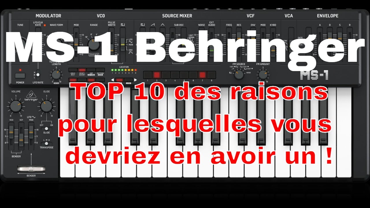 Behringer MS-1 (SH-101 Clone) TOP 10 des raisons pour lesquelles vous devriez en avoir un !