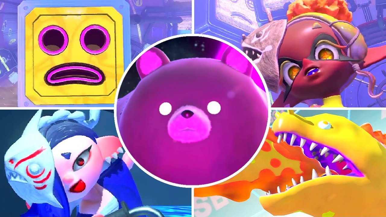 Splatoon 3 - All Bosses + Final Boss & Ending