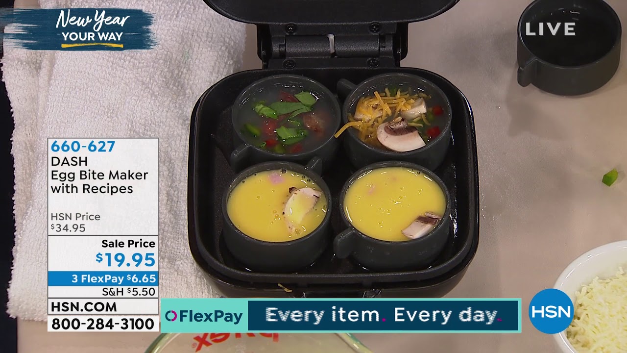 DASH Egg Bite Maker with Recipes