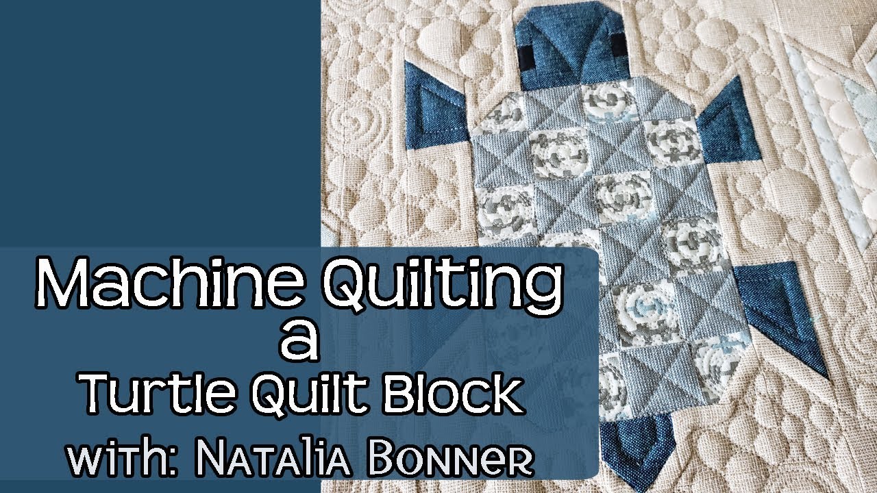 Machine Quilting a Turtle with Natalia Bonner