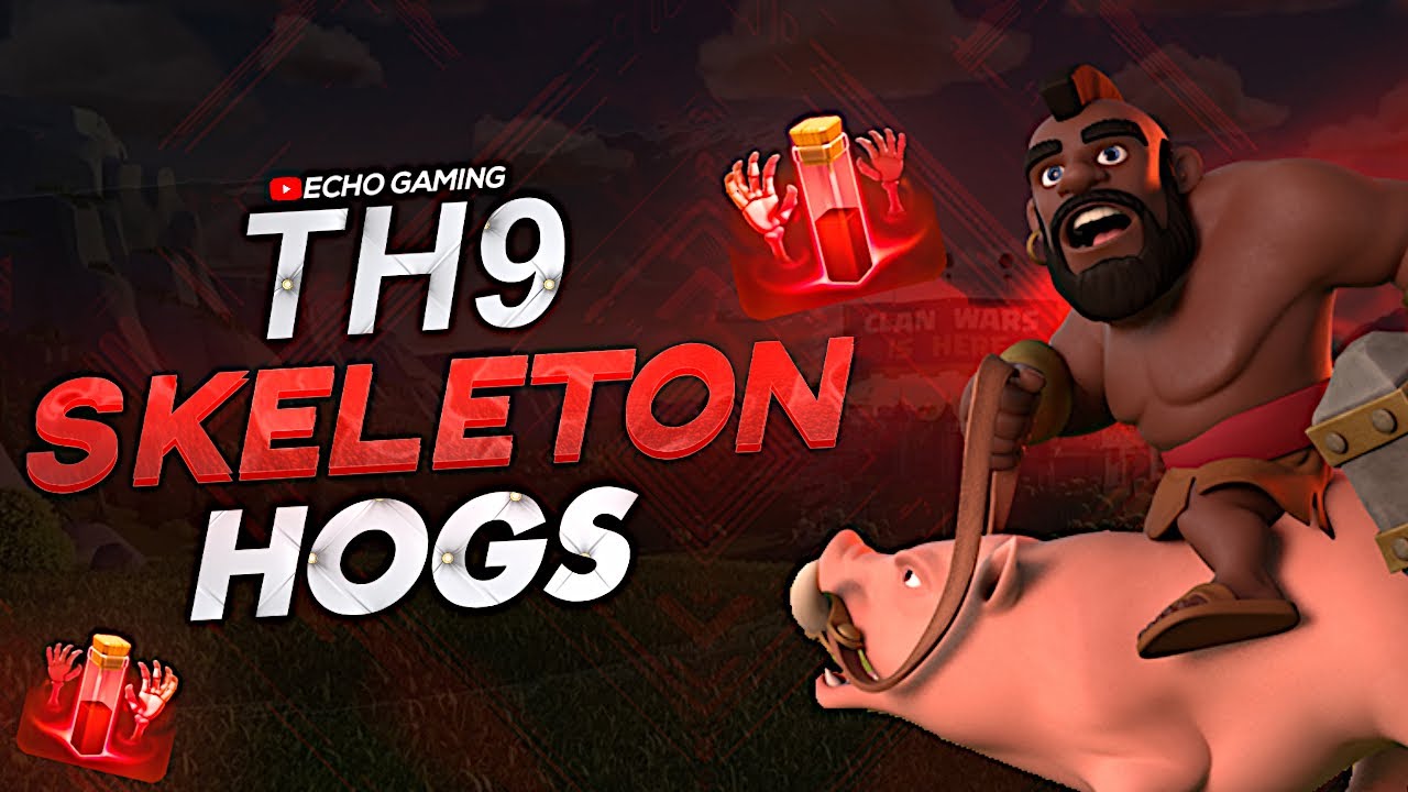 Unseen Hog Attacks at Town Hall 9 Clash of Clans