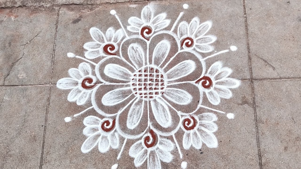 Thai Pusa Kolam🌷 easy and simple beautiful rangoli🌷 indiavin desiya Paravai Ethu? 