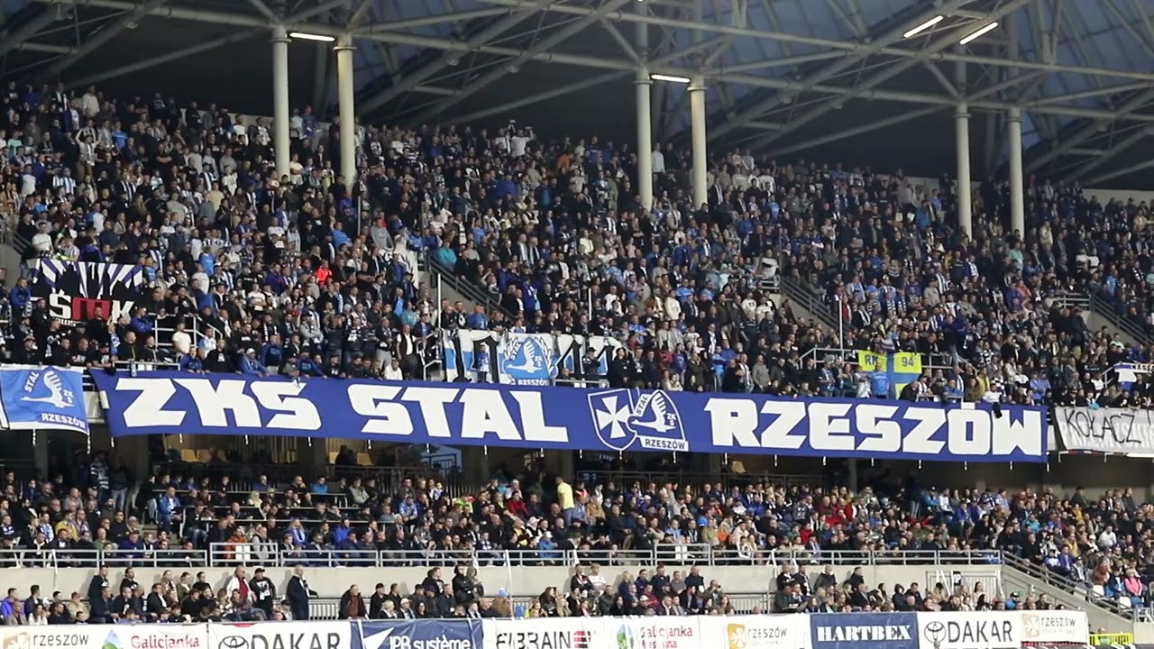 Derby Rzeszowa. Doping kibiców Stali Rzeszów I 1.10.2022