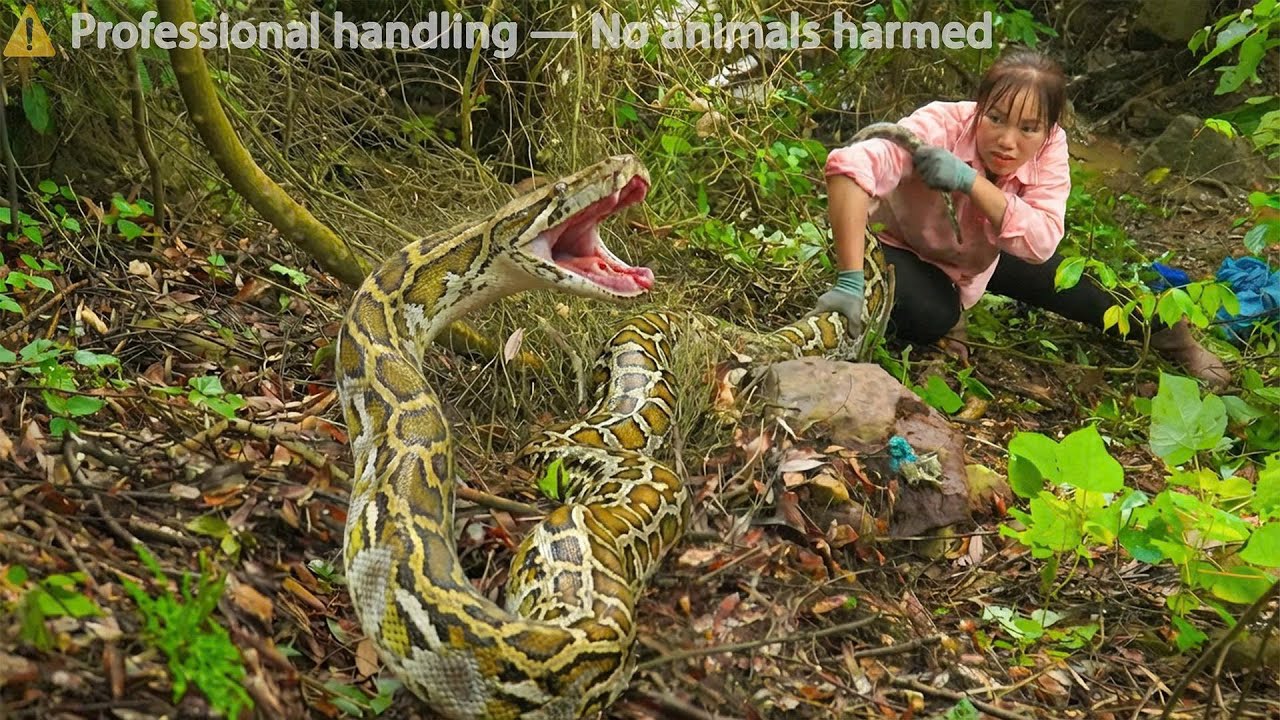 72 Hours on High Alert — Giant python invades the farm — the snake stalks a girl in the forest.