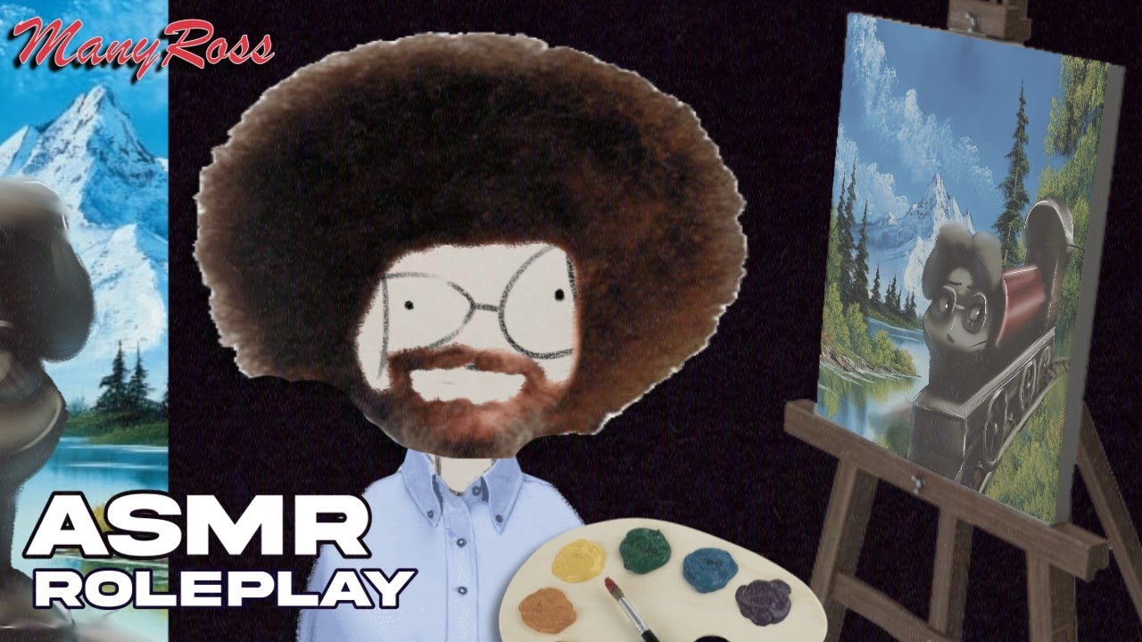 Many Ross - Pintando para relajarte y dormir  (ASMR Roleplay en español)