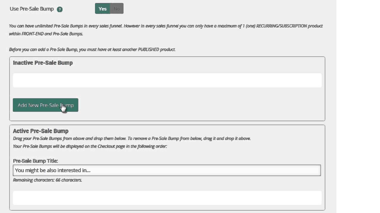 How to set up Pre-Sale Bumps to boost your profits