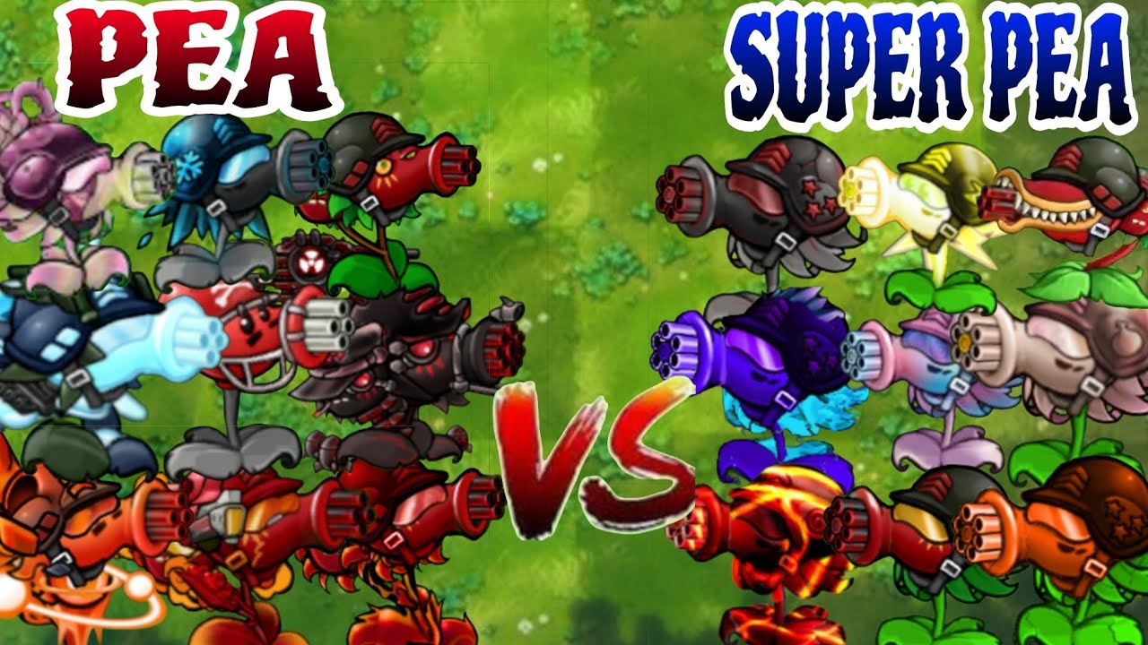 PvZ1 FUSION 3.3 CHALLENGE !! Team PEA VS Team SUPER PEA  - Who Will Win?
