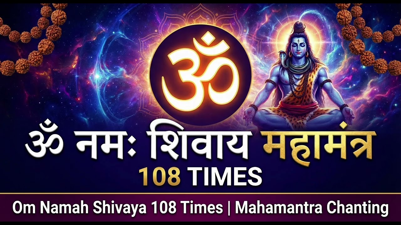 Om Namah Shivaya 108 Times | Powerful Mahamrityunjaya Healing Mantra | शिव मंत्र जाप 108 बार