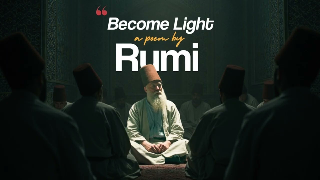 Become Light - A Soulful Poem by Rumi | Transform Your Soul into Light (Mystical Music & Poetry)