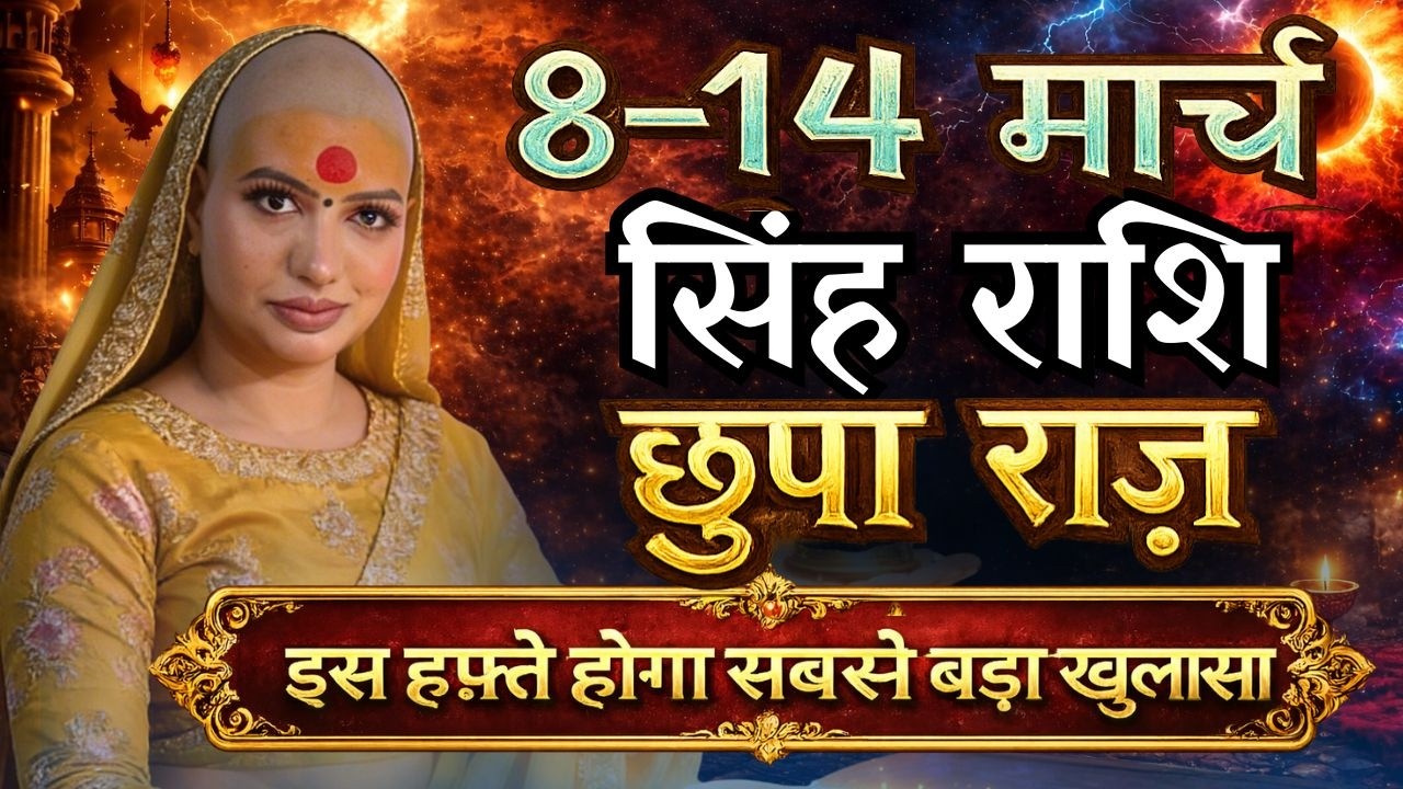 सिंह 8-14 मार्च  राशिफल 2026 | मार्च राशिफल | सिंह राशिफल | Singh rashifal | March rashifal