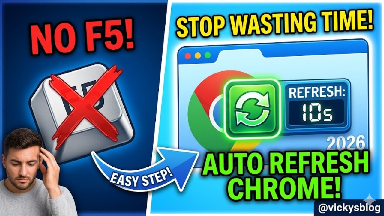 How to Auto Refresh Google Chrome Browser Every Few Seconds