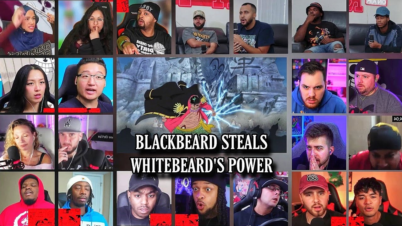 Blackbeard Steals Whitebeard's Power Reaction Mashup | One Piece Episode 486