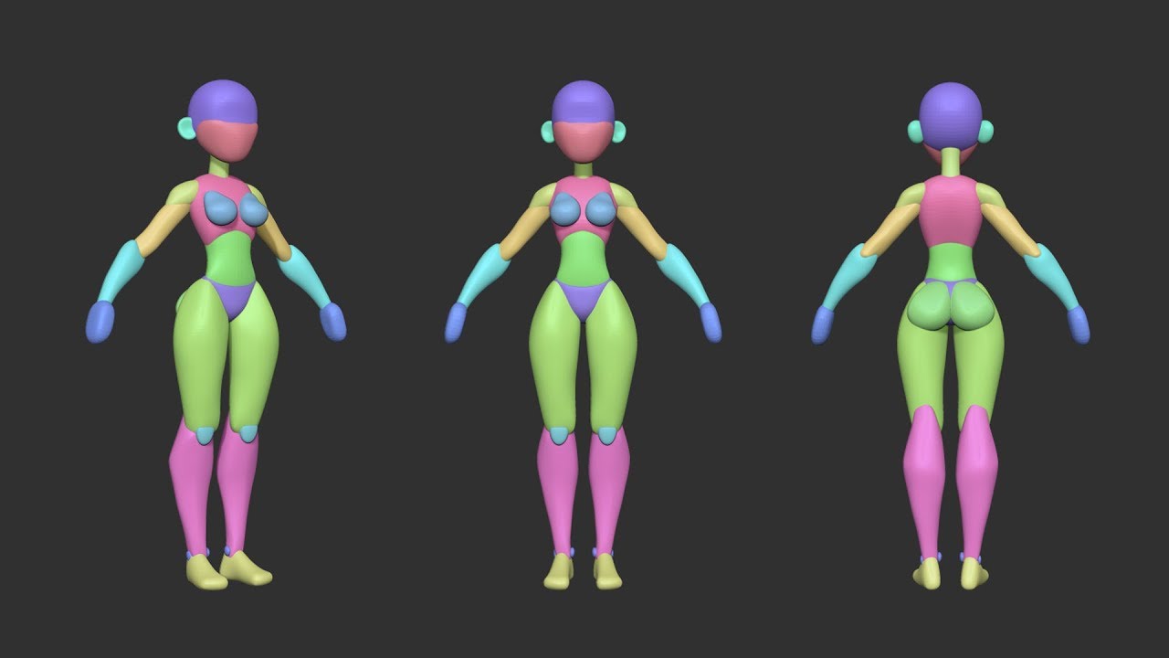 Character Creation Timelapse 01 - Blockout
