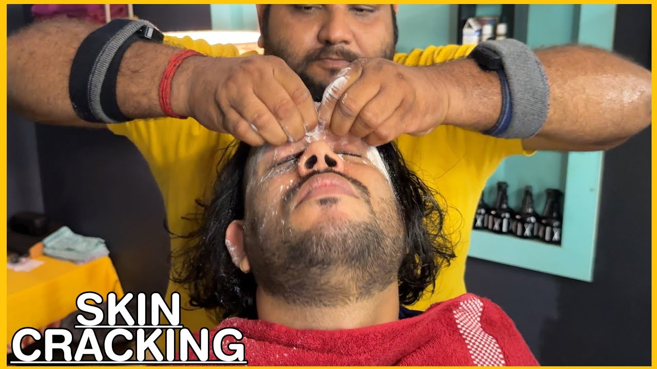Intense Hair Cracking Head Massage | Skin Cracking by SHAMBOO💈#asmr