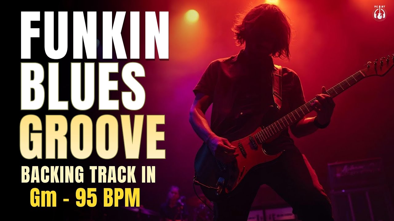 Funkin Blues Groove Backing Track in G Minor (Gm7) | 95 BPM | Guitar Jam Track