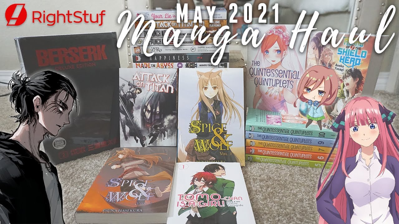 CRAZY Manga Haul & Unboxing! | May 2021 (30+ Volumes!!!) // Part 1 Rightstuf!!!