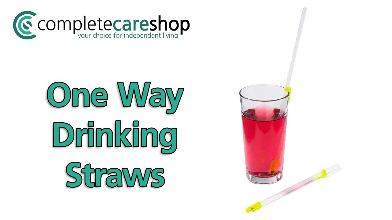 One Way Drinking Straws - Reduce Unexpected Spillages