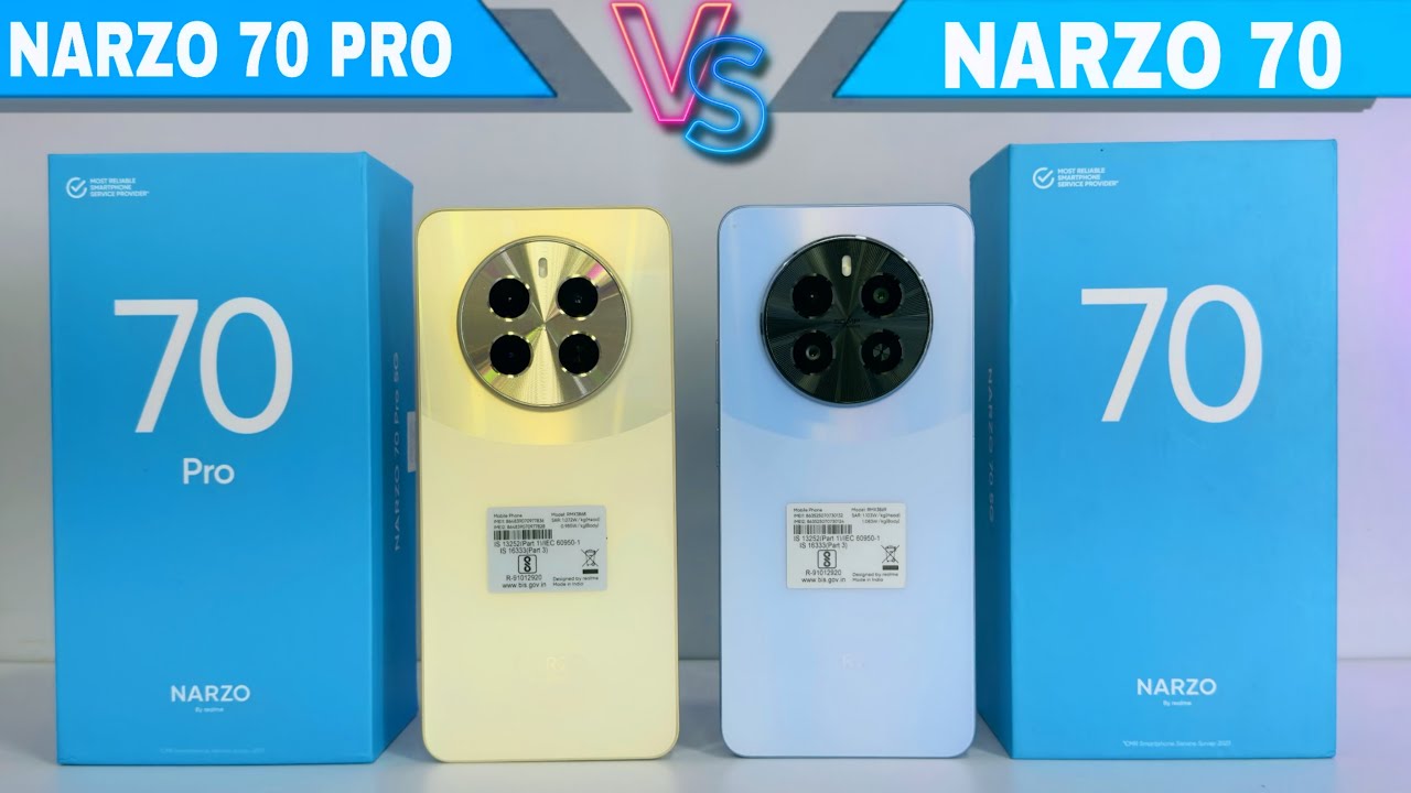Realme Narzo 70 Pro  🆚 Realme Narzo 70 ⚡ Unboxing & Comparison ⚡ Right Choice 🔥