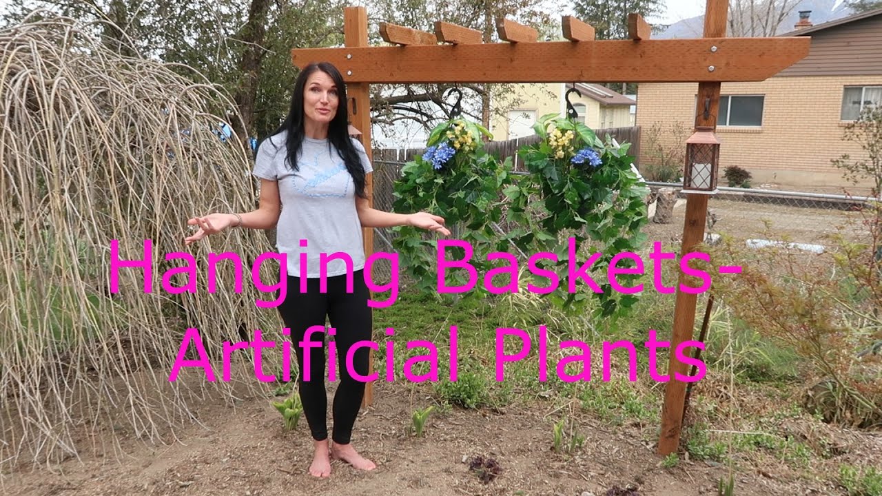 Hanging Baskets- Artificial Plants- DIY