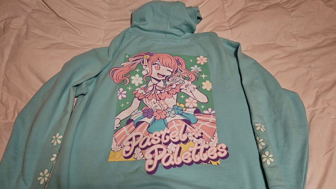 ASMR - Omocat X Bang Dream Pastel Palettes hoodie print scratching
